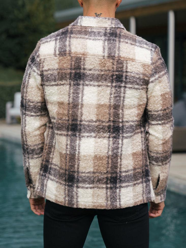 Boucle Zipped Check Jacket