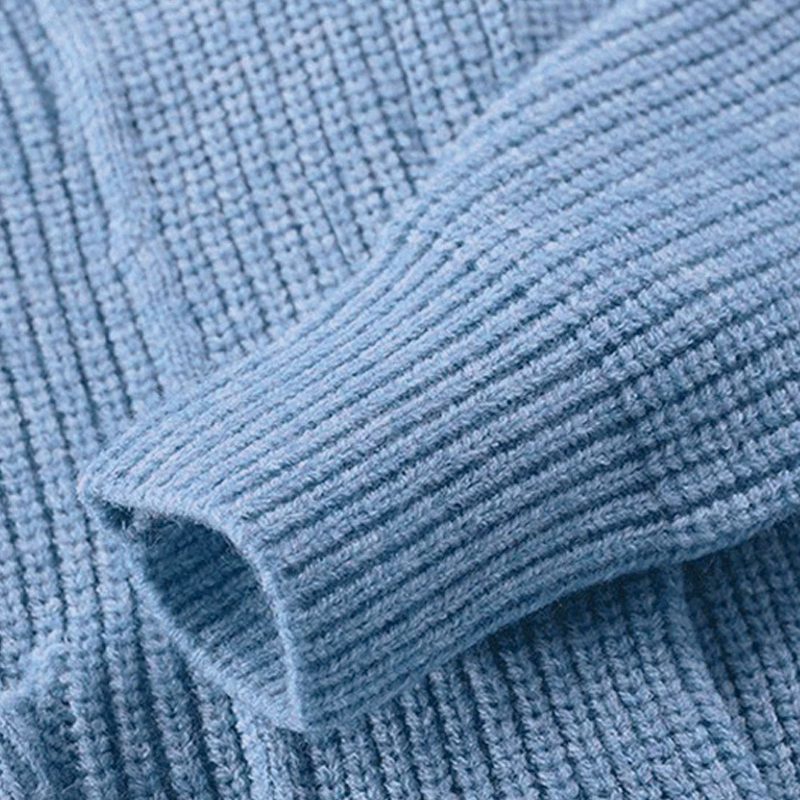 Men's Solid Lapel Single Breasted Casual Knit Cardigan