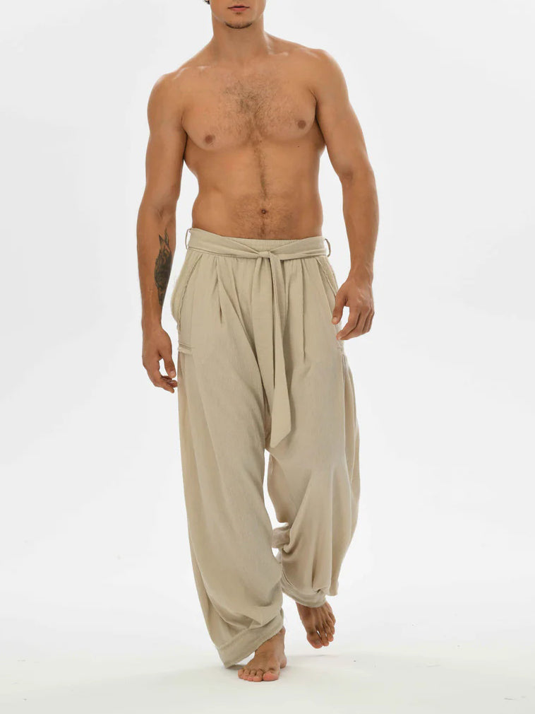 Men's fashionable and casual Bohemian-style trousers