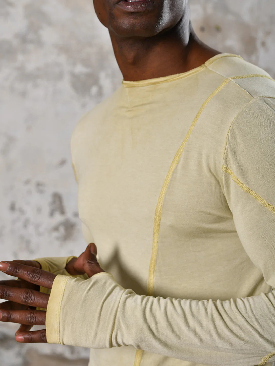 Men's fashionable and casual Bohemian-style long-sleeved T-shirt