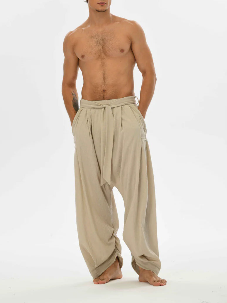Men's fashionable and casual Bohemian-style trousers