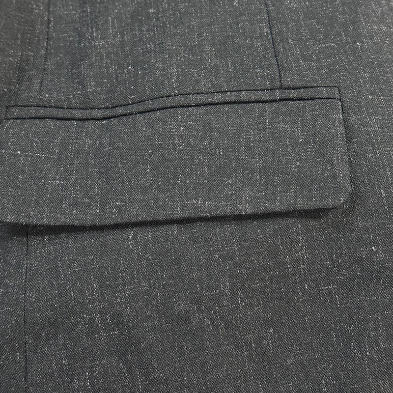 Men's Casual Linen Notch Lapel Single-breasted Slim-fit Blazer