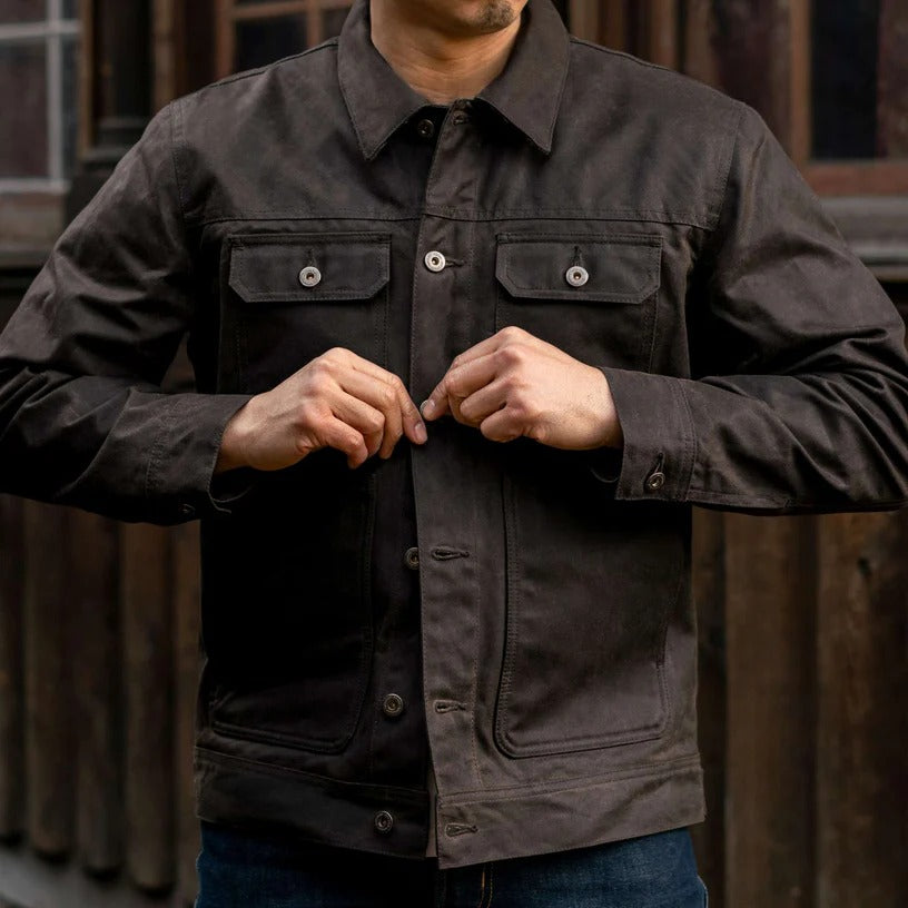 Veste de camionneur cirée