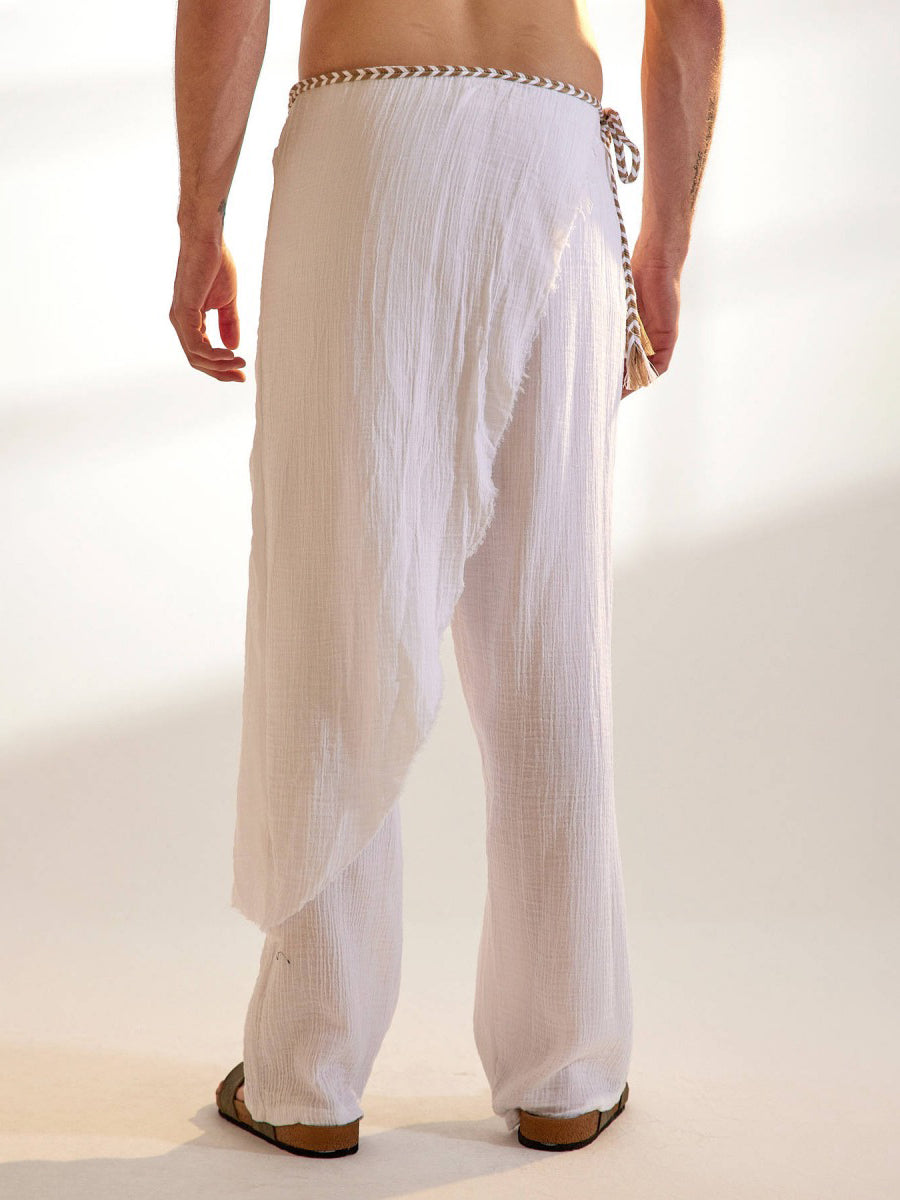 Men's fashionable and casual linen trousers