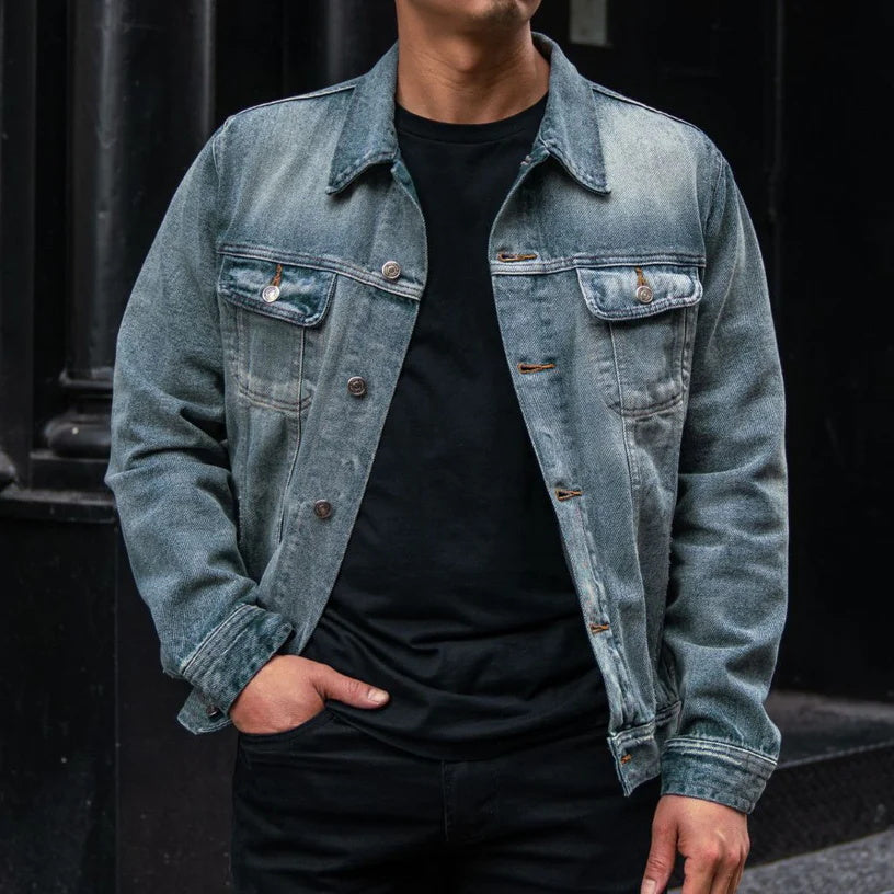 Veste camionneur en jean
