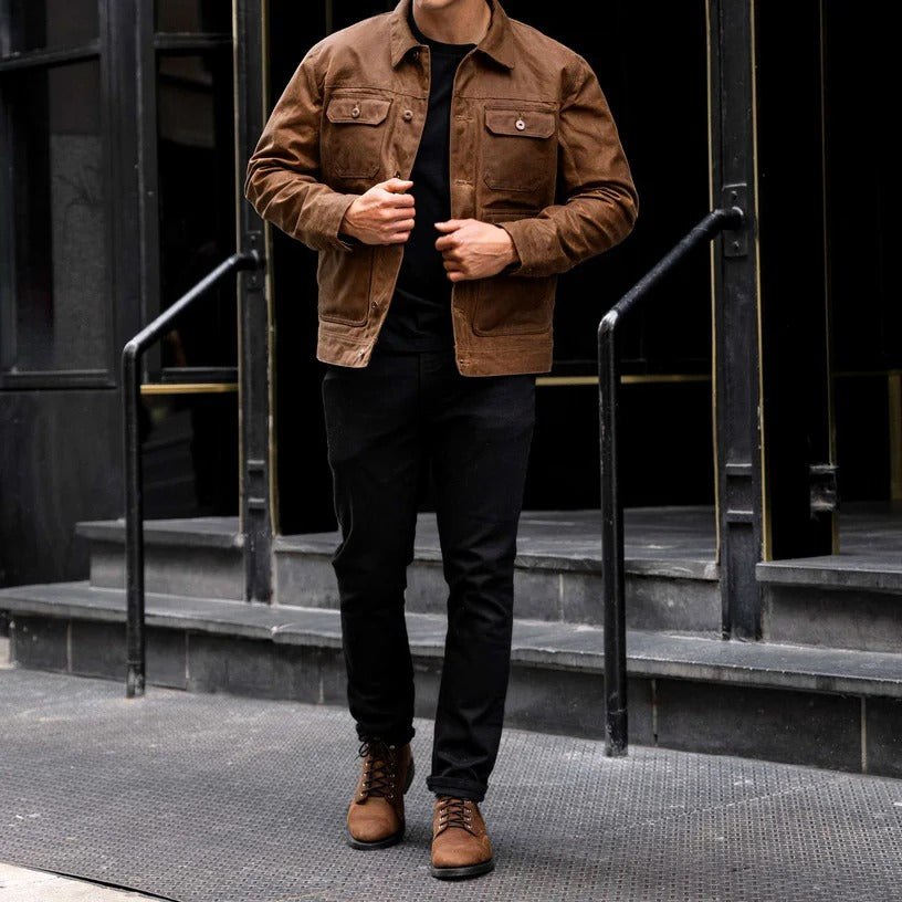 Veste de camionneur cirée