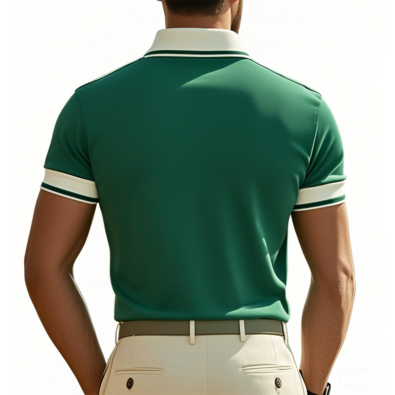 Men's Classic Fashion Casual Mercerized Cotton Golf Short Sleeve POLO Shirt