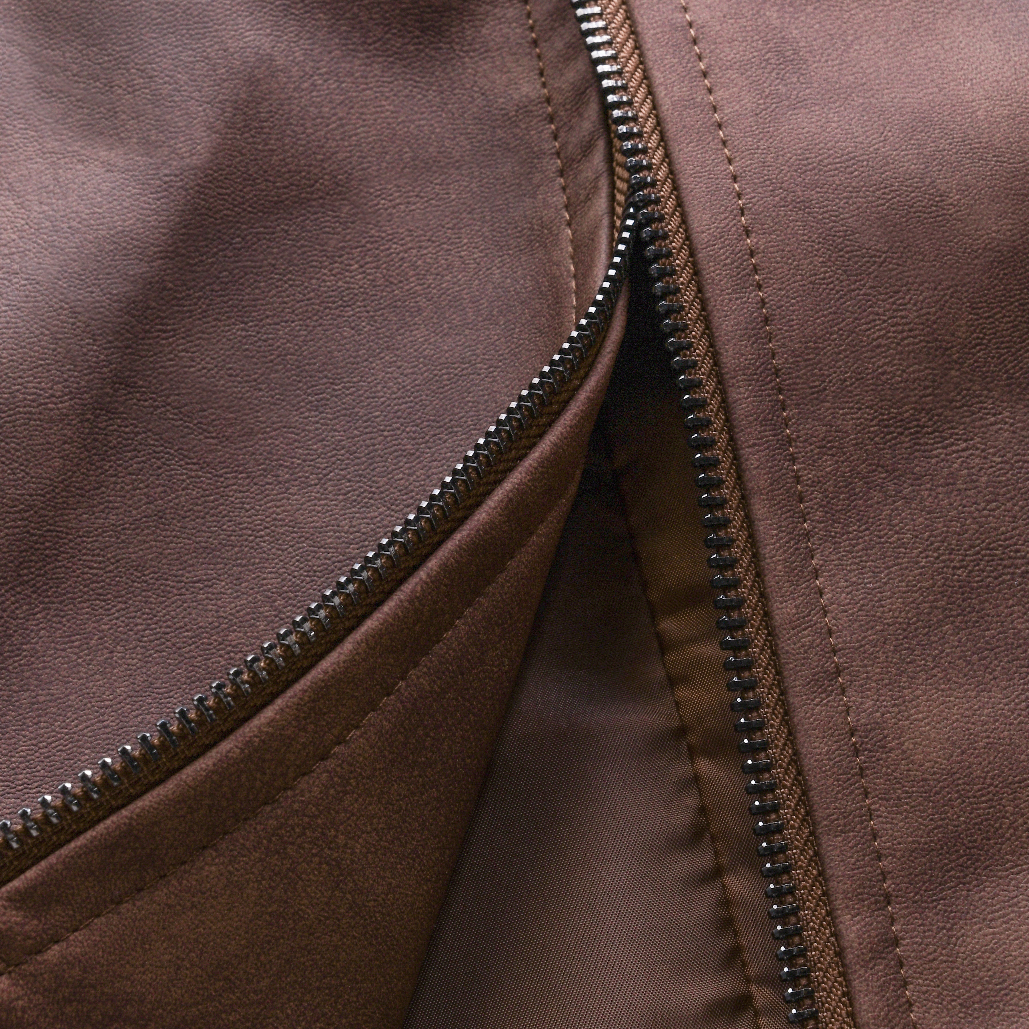 Men's Zipper Leather Jacket