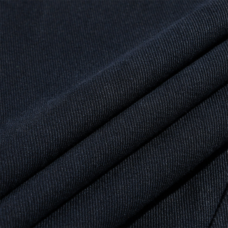Veste boutonnée à revers unie décontractée vintage pour homme