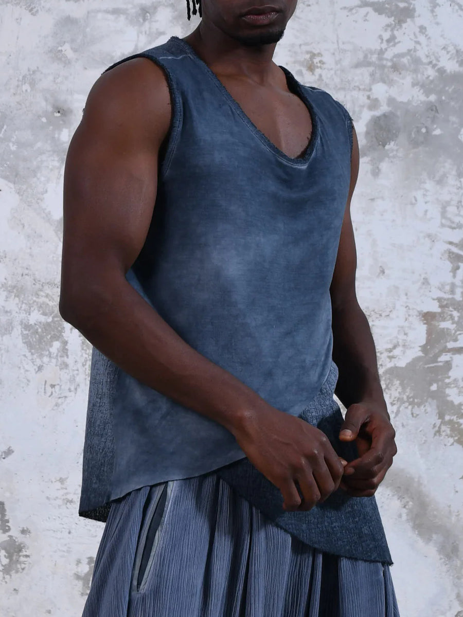 Men's fashionable casual irregular vest