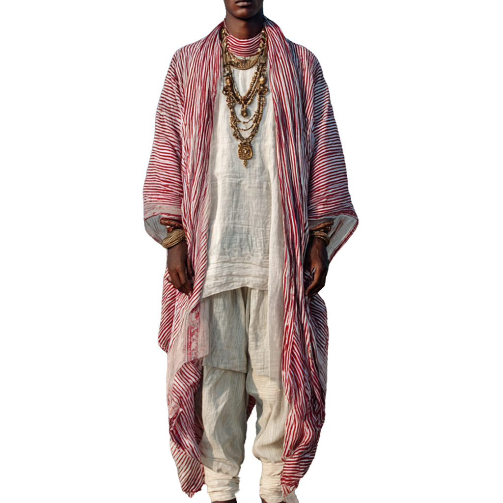 Men's fashionable and casual Bohemian-style robe