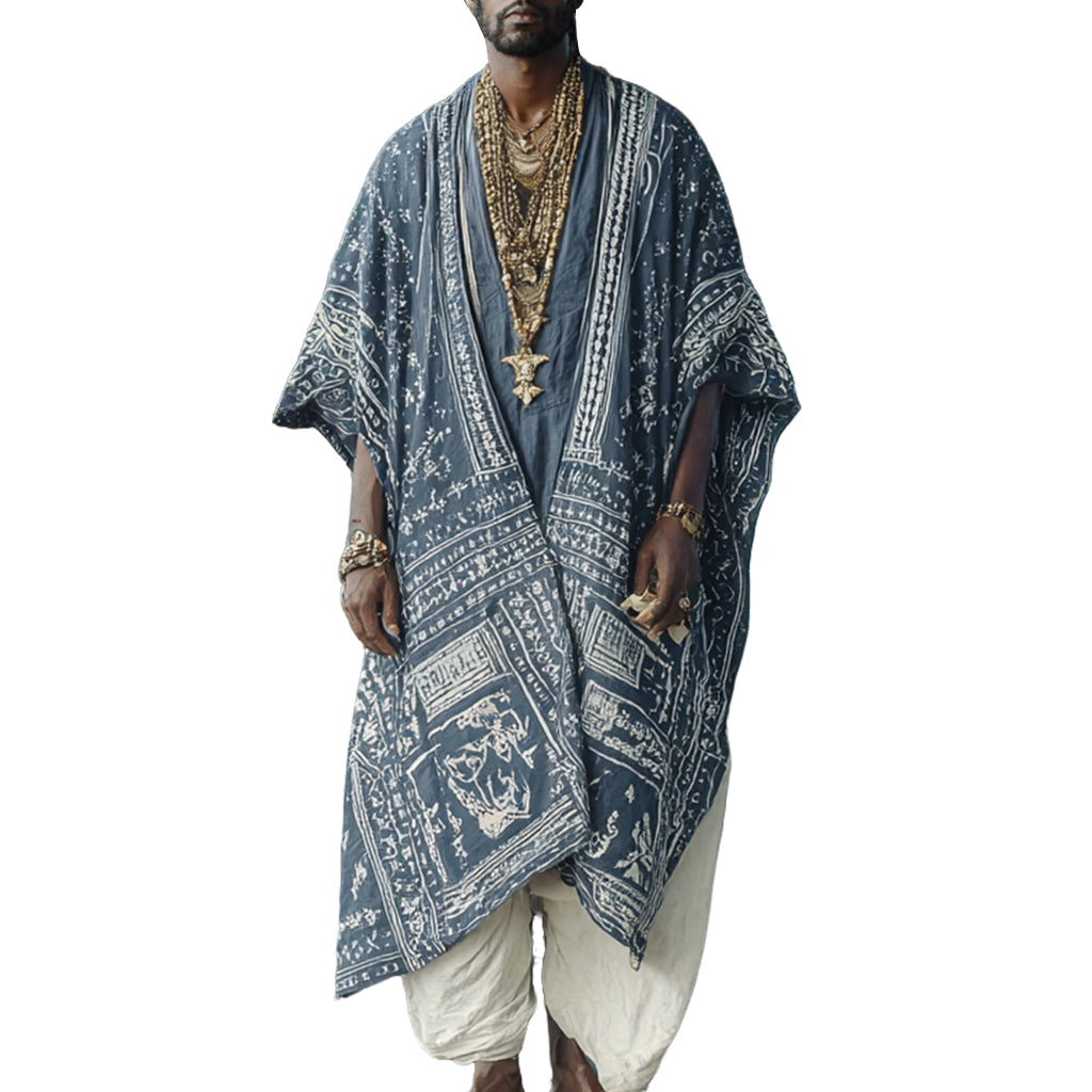 Men's fashionable and casual Bohemian-style robe