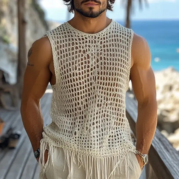 Böhmische Vintage Mesh-Weste 