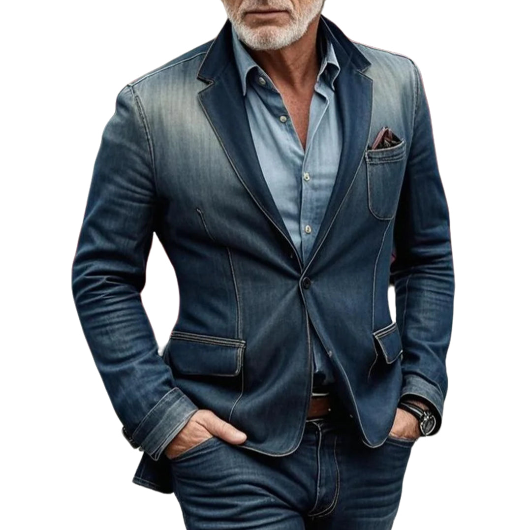 Men's fashionable casual denim jacket