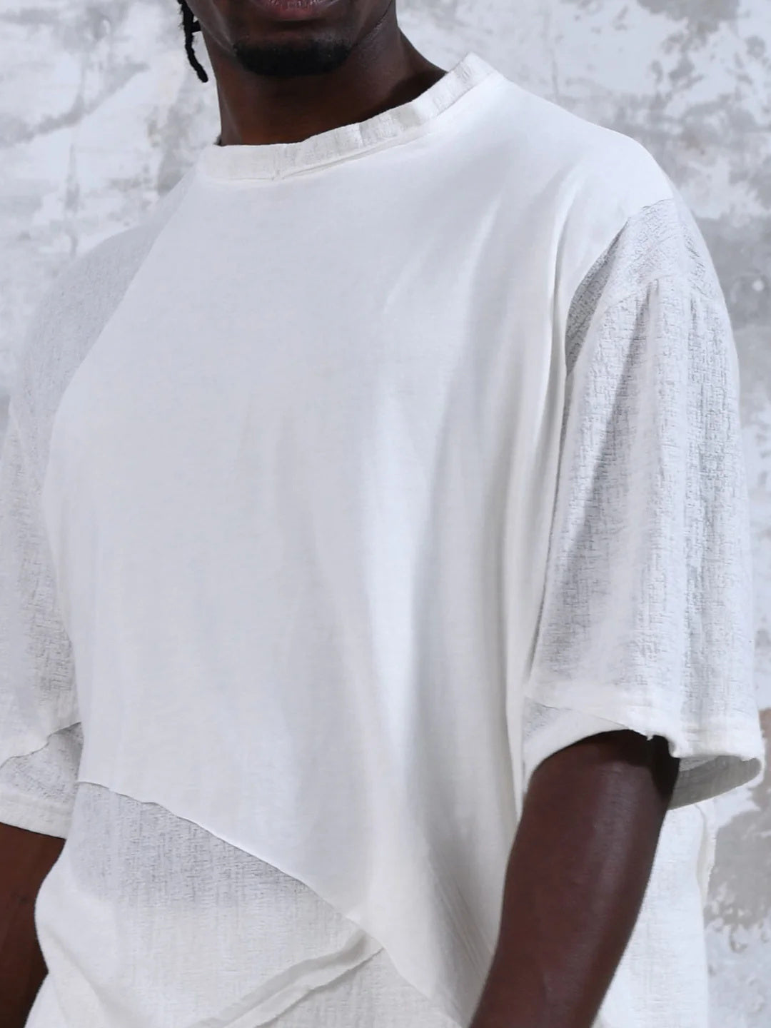 Men's fashionable and casual Bohemian-style short-sleeved T-shirt