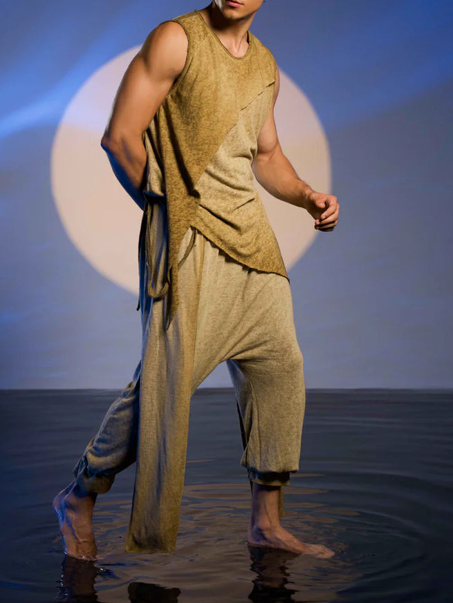 Men's fashionable casual irregular vest