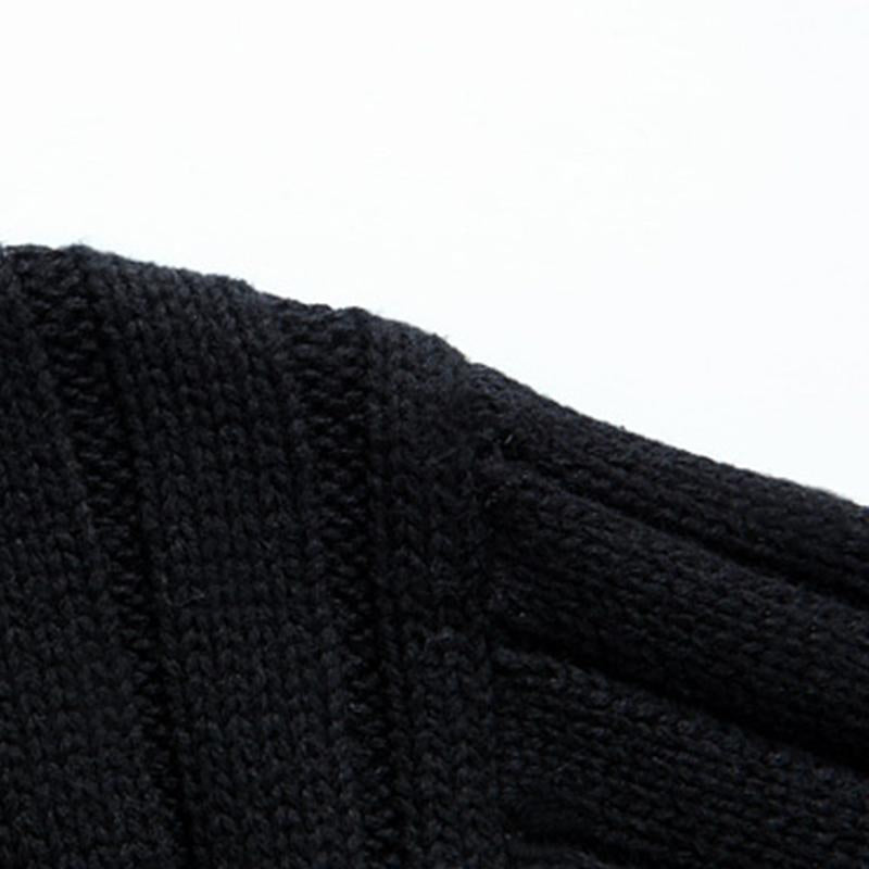 Men's Casual Stand Collar Zipper Slim Fit Knit Cardigan