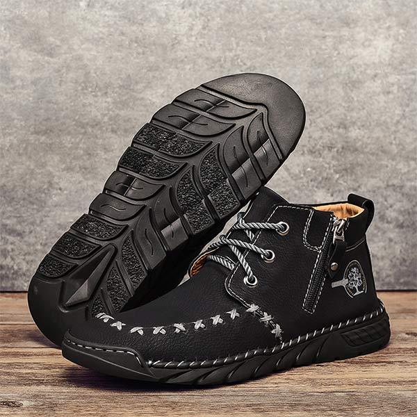 BOTTINES POUR HOMMES COUSUES À LA MAIN 