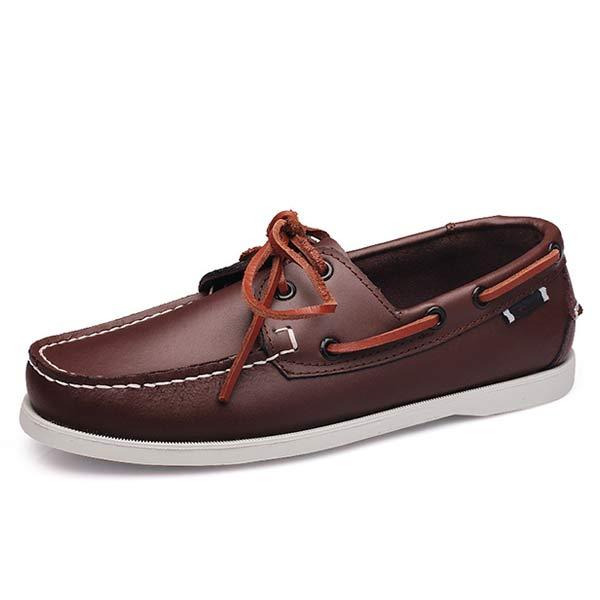 MEN'S LEATHER BOAT SHOES