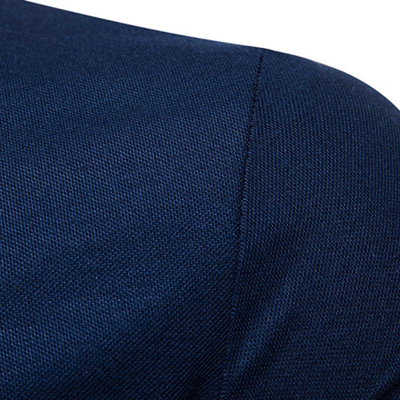 Men's British Embroidered Lapel Short Sleeve POLO Shirt