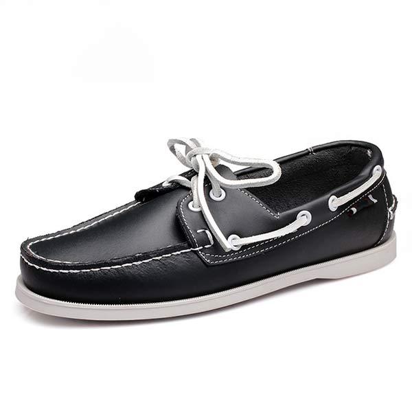 MEN'S LEATHER BOAT SHOES