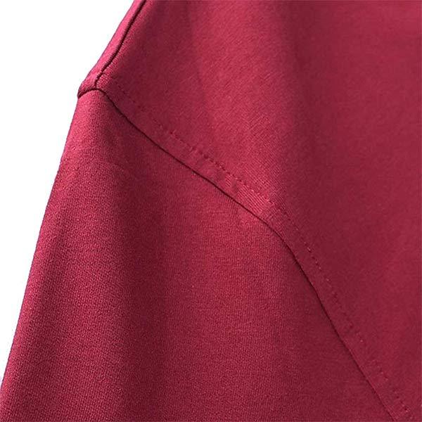 Men's solid color long sleeve T-shirt