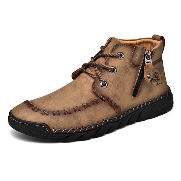 BOTTINES POUR HOMMES COUSUES À LA MAIN 