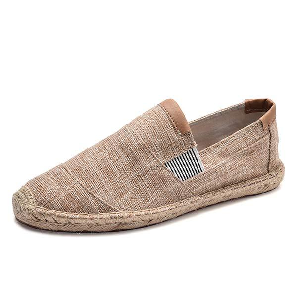 MEN'S LINEN CANVAS FISHERMAN'S SHOES