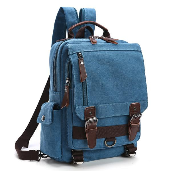 CASUAL CANVAS OUTDOOR TRAVEL BACKPACK