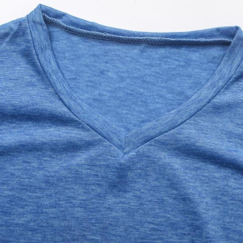 Men's Cotton V-neck Bottoming Shirt