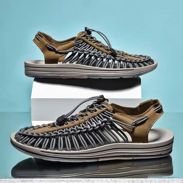 MEN'S HANDWOVEN BEACH SANDALS