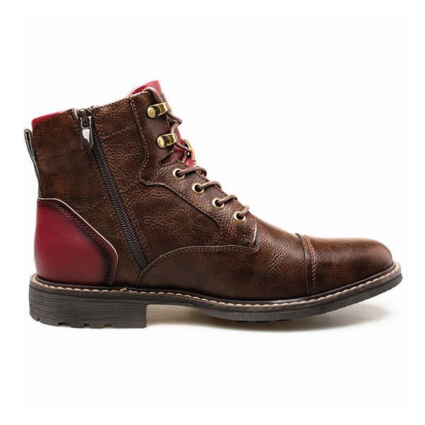 MEN'S PATCHWORK ANKLE BOOTS