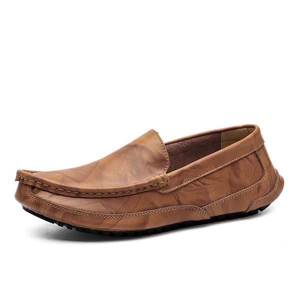 MEN'S SLIP-ON LEATHER LOAFERS