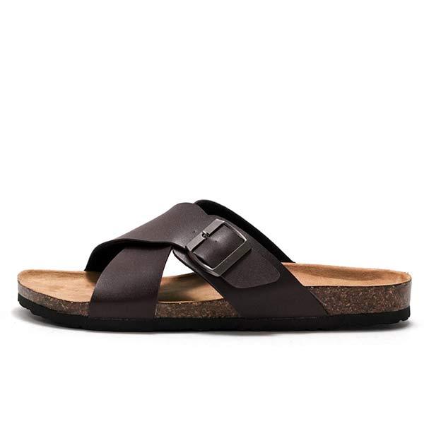MEN'S CROSS STRAP SLIPPERS