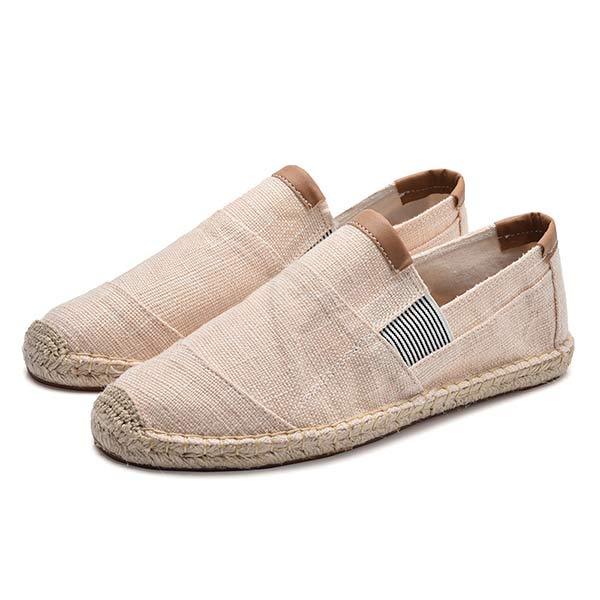 MEN'S LINEN CANVAS FISHERMAN'S SHOES