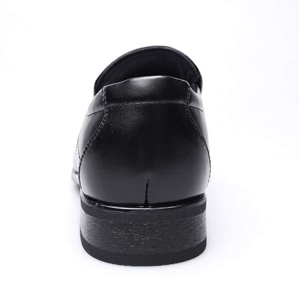 CHAUSSURES À ENFILER POUR HOMMES EN CUIR À PETITES CARRÉES