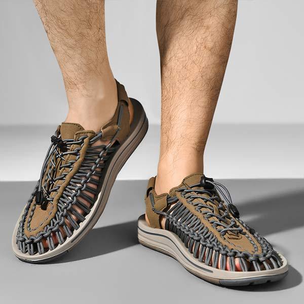 MEN'S HANDWOVEN BEACH SANDALS