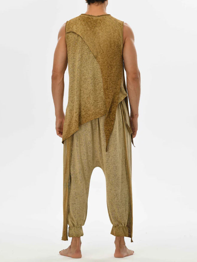 Men's fashionable casual irregular vest