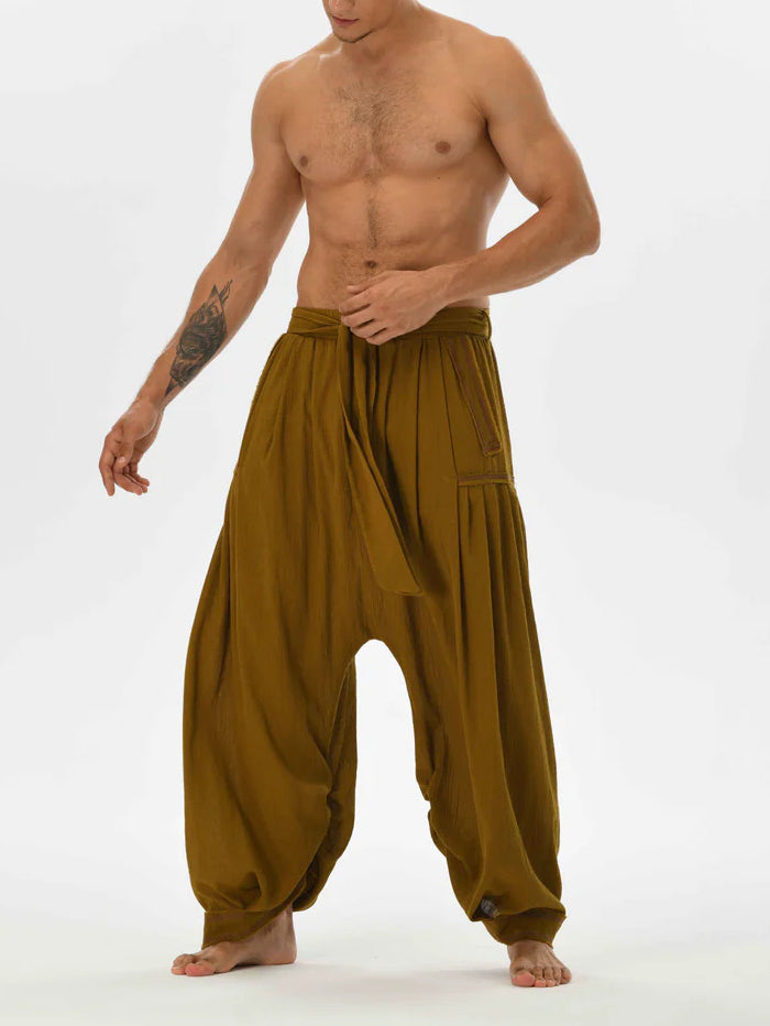 Men's fashionable and casual Bohemian-style trousers