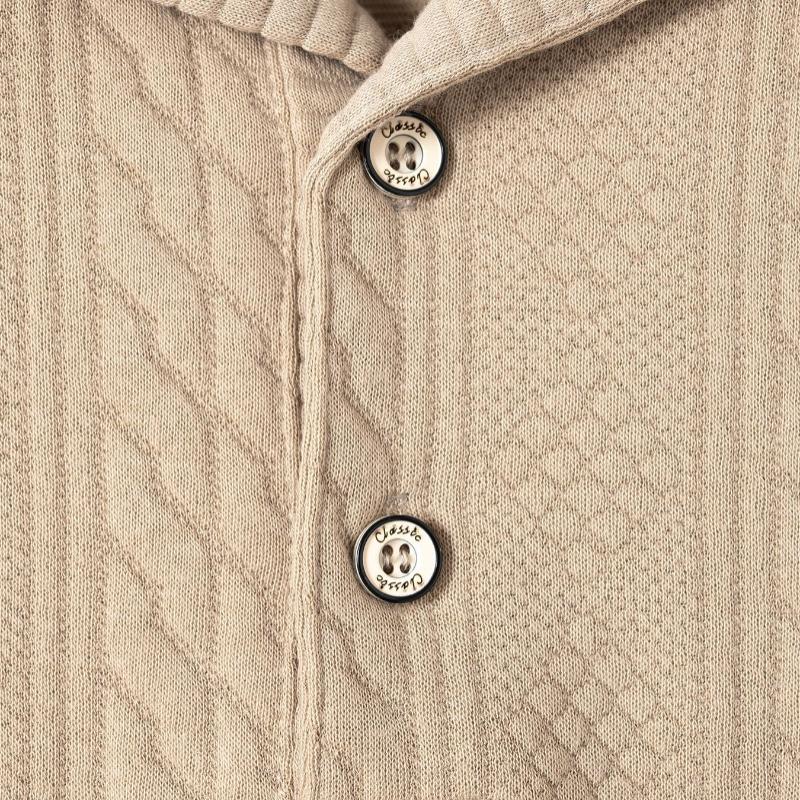 Polo à manches courtes en jacquard texturé pour homme