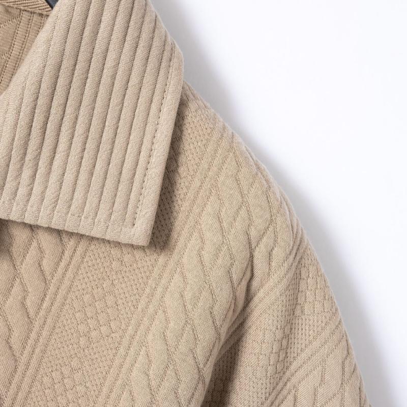 Polo à manches courtes en jacquard texturé pour homme