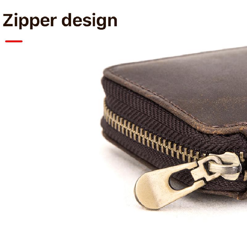 Men's Vintage Cowhide Handmade Watch Storage Bag