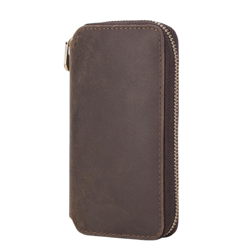 Men's Vintage Cowhide Handmade Watch Storage Bag