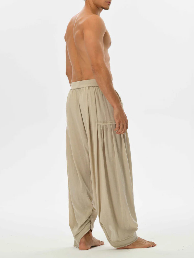 Men's fashionable and casual Bohemian-style trousers