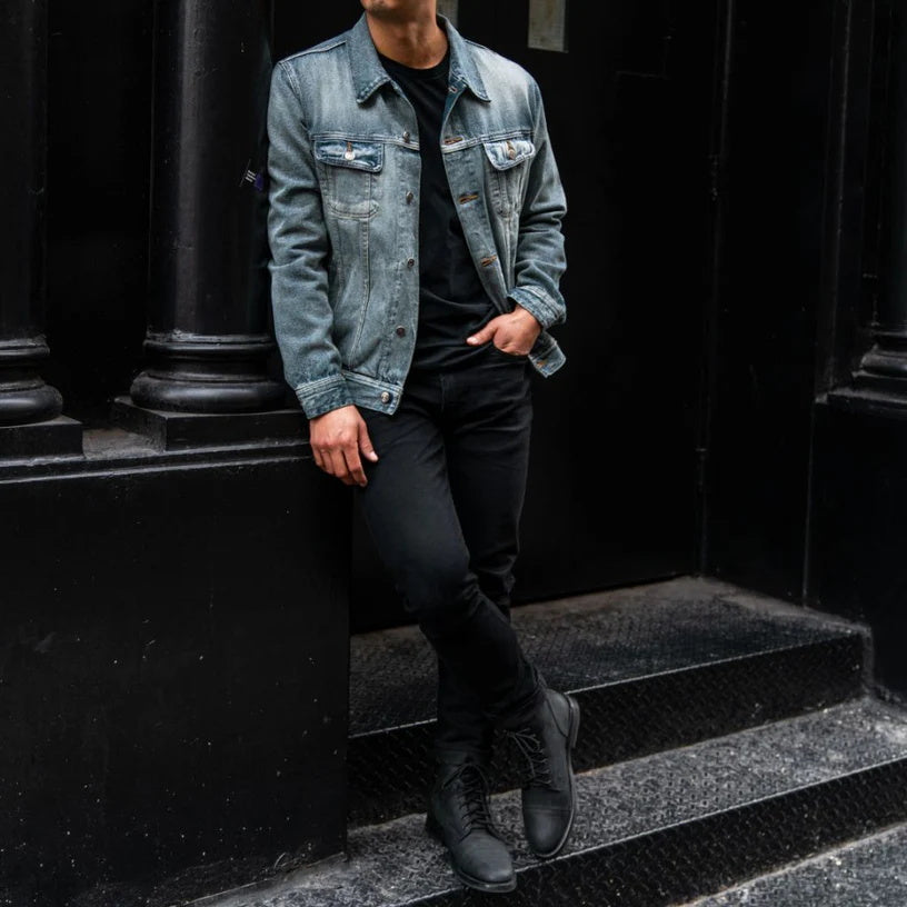 Veste camionneur en jean