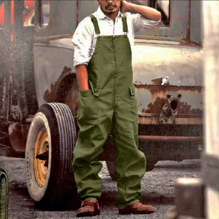 Retro Herren lockere große Freizeitoveralls