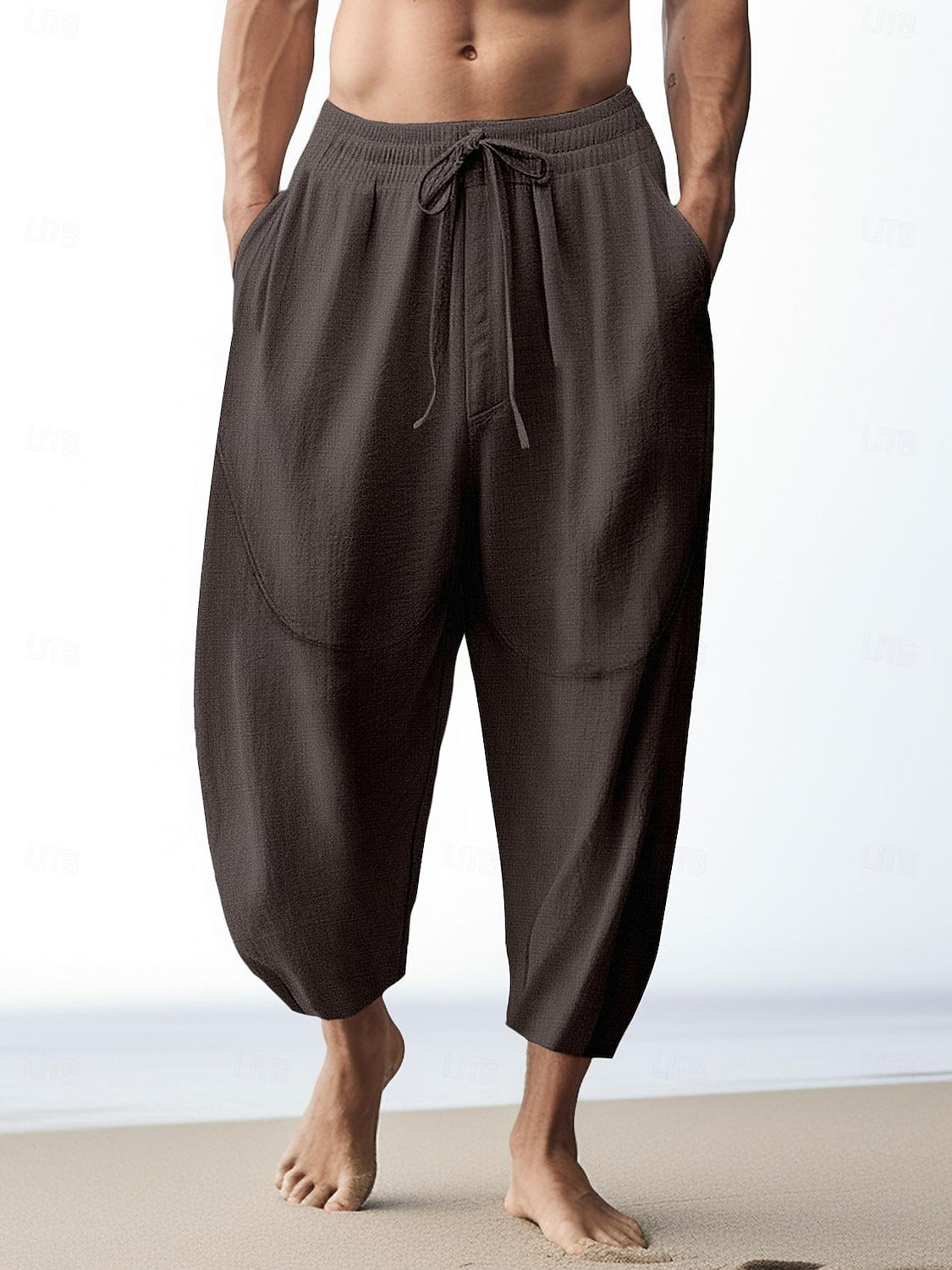 Men's fashionable and casual linen trousers
