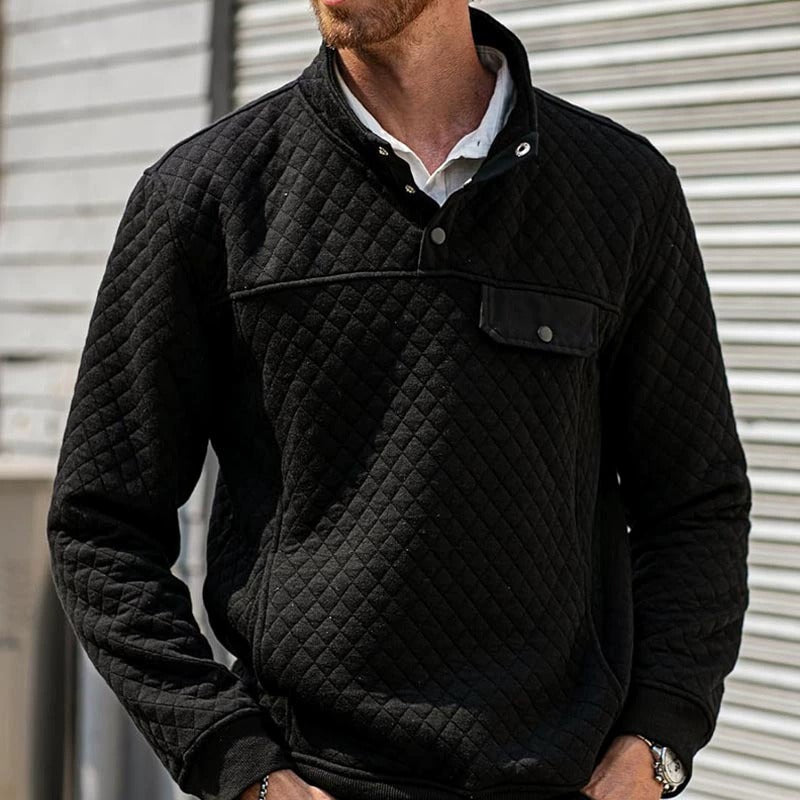 Modisches Casual-Waffel-Sweatshirt für Herren