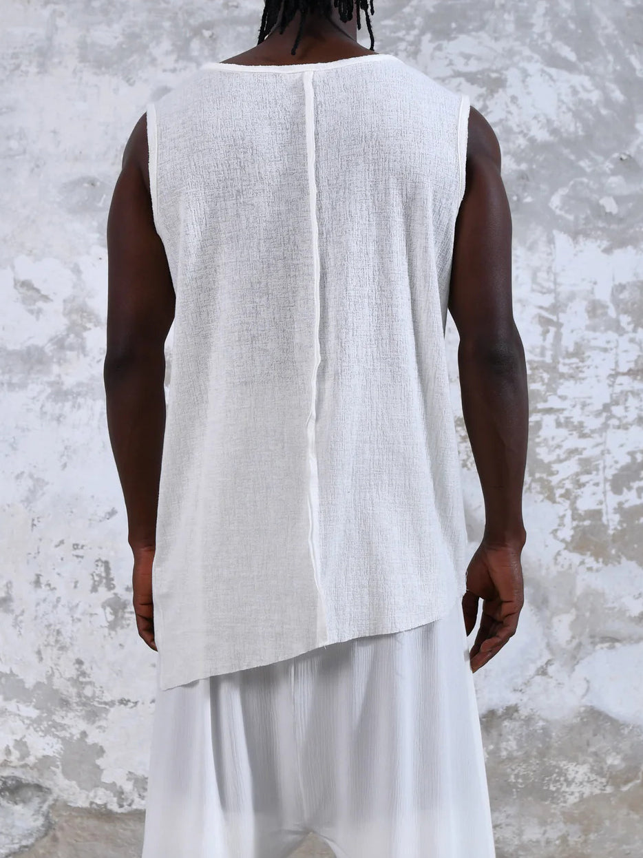 Men's fashionable casual irregular vest
