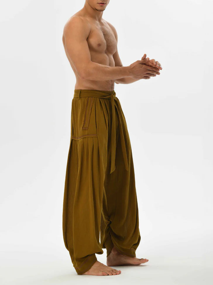 Men's fashionable and casual Bohemian-style trousers